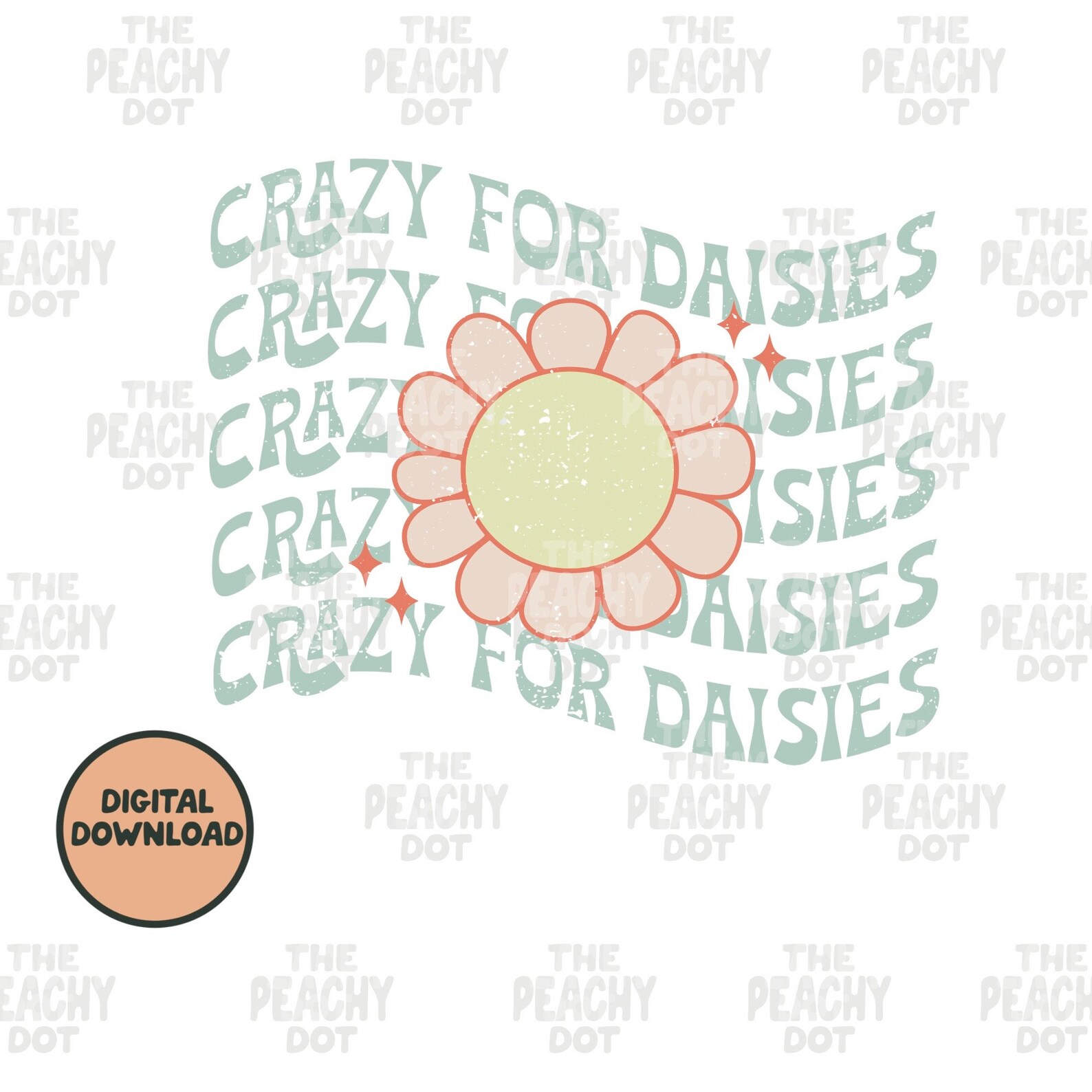 Crazy for Daisies Png, Summer Png, Daisy Png, Png File for Shirt, Retro ...