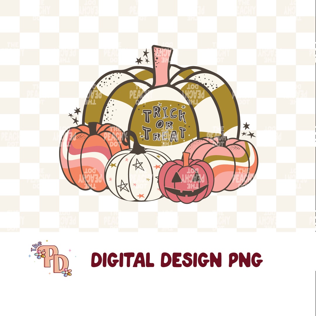Halloween Png, Groovy Fall Png, Spooky Season Png, Retro Pumpkin Png ...