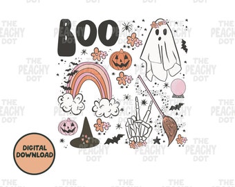 Otoño Png , Lindo Fantasma Png, Spooky Babe Svg Png, Otoño Png, Halloween, Png para camisa, Otoño Png, Calabaza png