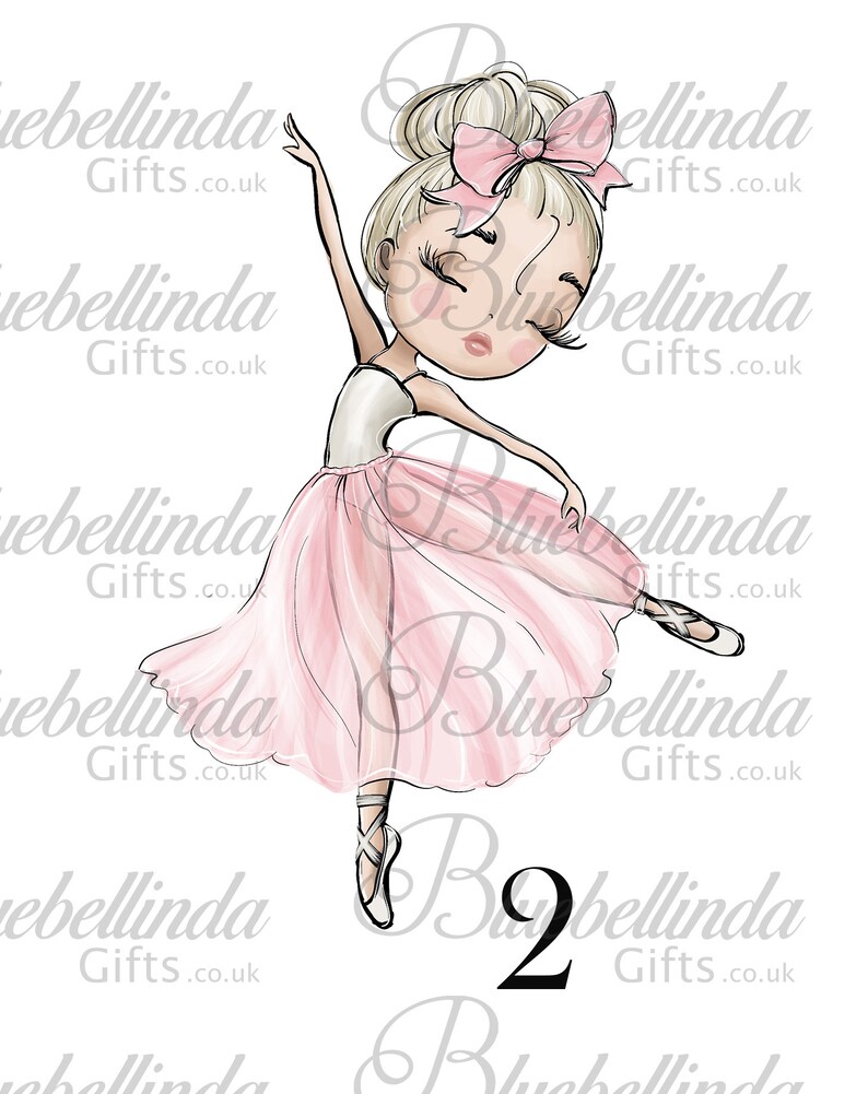 Personalised Ballerina Age Badge For Girls - 1st To 9th Birthday - Handmade Pink Pin Badge