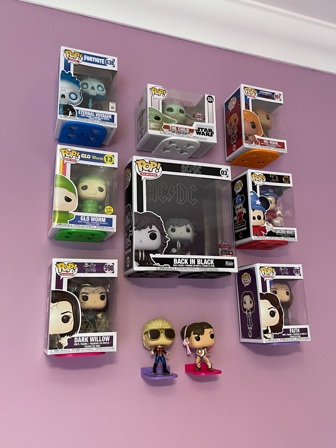 Genérico Support mural pour Funko Pop Blanc (Pack de 9), étagère pour Funko  Pop, présentez vos collections et figurines de forme minimaliste, avec  bandes adhésives et vis : : Cuisine et maison