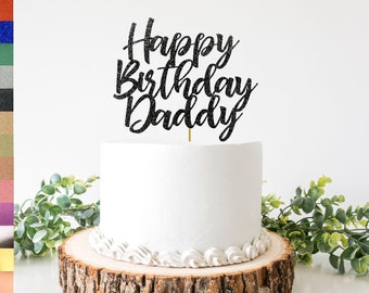 Happy Birthday Dad Cake Designs Happy Birthday Dad Cake Topper - Etsy