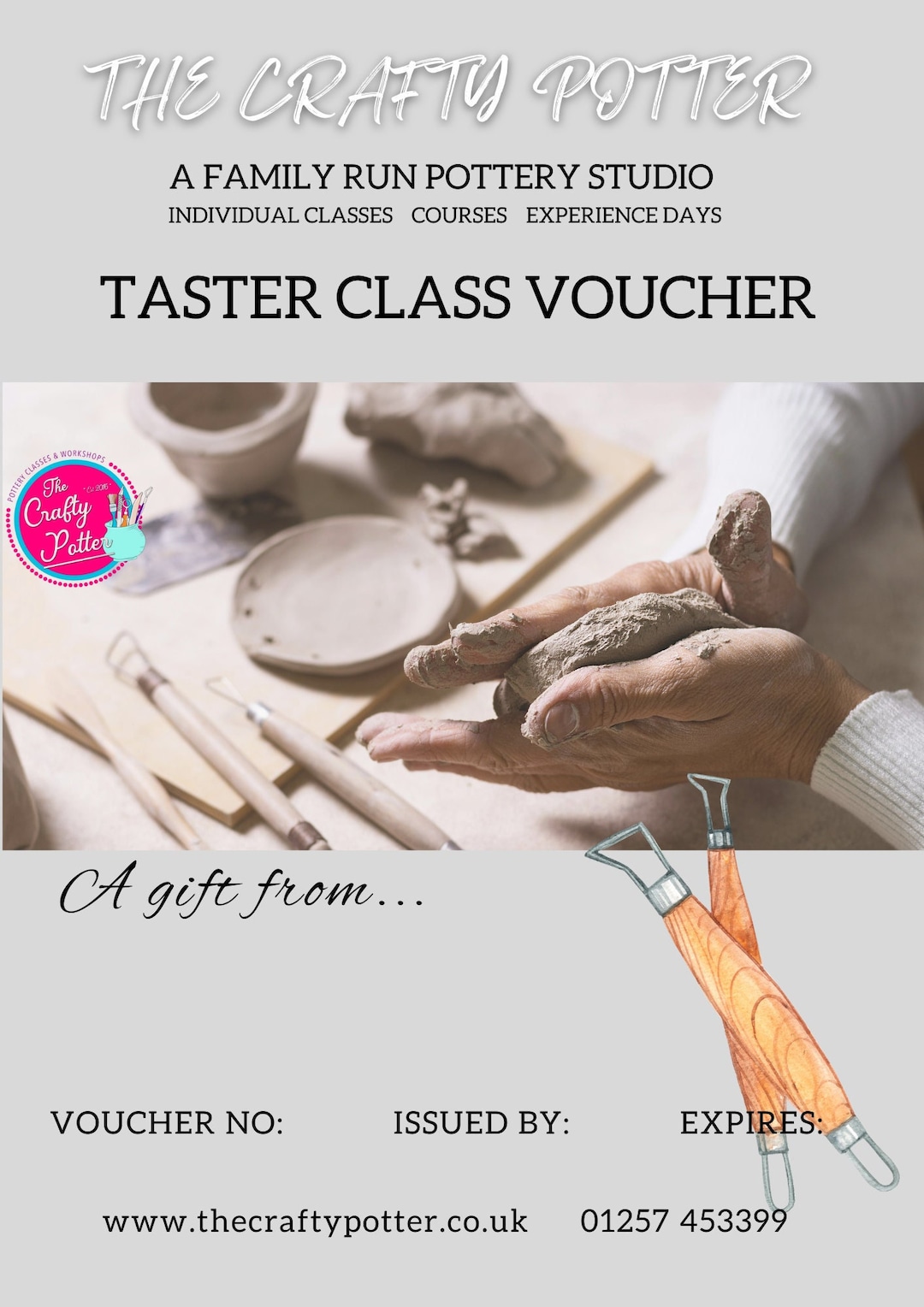 Taster Pottery Class Gift Voucher Etsy