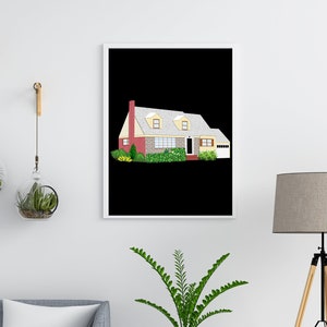 Everybody Loves Raymond House, Everybody Loves Raymond Poster, Raymond Barone, TV Show Posters, Sitcom Posters, Christmas Gift, Frank Barone