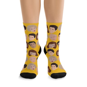 Everybody Loves Raymond Yellow Socks, TV Show Socks, Christmas Gift Ideas For Her, For Him, Funny Socks, Casual Socks, Cozy Socks, Sitcom