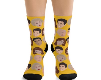Everybody Loves Raymond Yellow Socks, TV Show Socks, Christmas Gift Ideas For Her, For Him, Funny Socks, Casual Socks, Cozy Socks, Sitcom