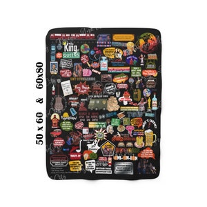 The King Of Queens Blanket Fleece Sherpa Blanket Doug Heffernan Carrie Heffernan Arthur Spooner KOQ King Of Queens Fans Gift For Her Him