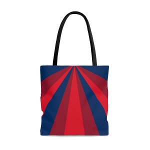 Flight Attendant Tote Bag, Aviation Gift For Her, Red and Blue Tote Bag, Gift For Flight Attendant, Gift for her, Christmas Gifts