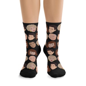 Everybody Loves Raymond Black Socks, TV Show Socks, Christmas Gift Ideas For Her, For Him, Funny Socks, Casual Socks, Cozy Socks, Sitcom