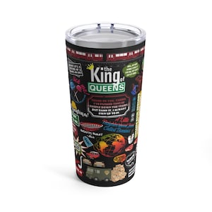 The King Of Queens Tumbler Doug Heffernan Carrie Heffernan Arthur Spooner King Of Queen Gifts Sitcom Tumbler KOQ cup Christmas Gift for fan