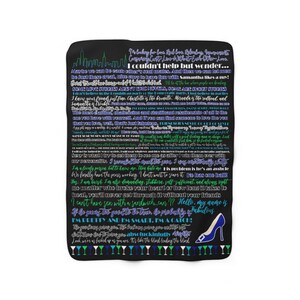 Sex and the City Blanket, Sherpa Fleece Blanket, The Perfect Gift for Any Sex and the City Fan, Carrie Bradshaw Quotes, Manhattan New York