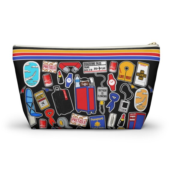 flight attendant makeup bag