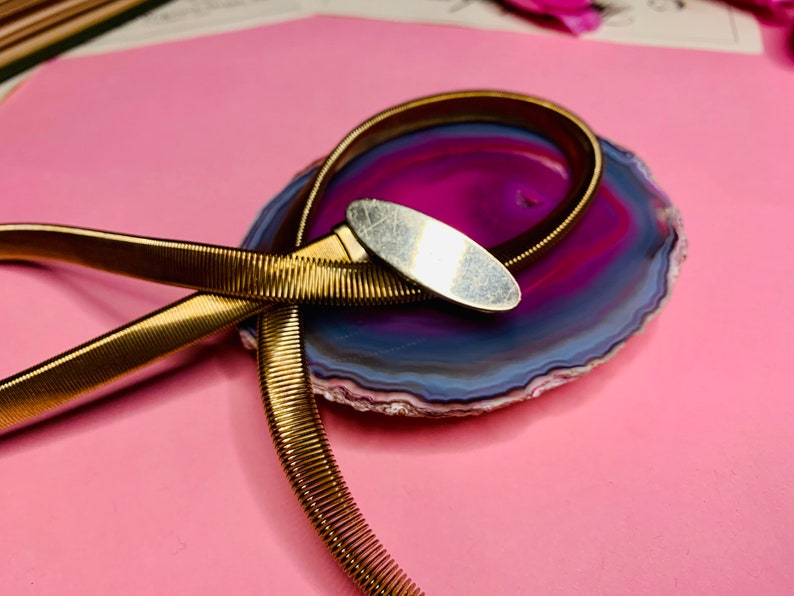 Vintage 1970s Minimalist Gold Snake Chain Belt Gold Chain Belt Etsy