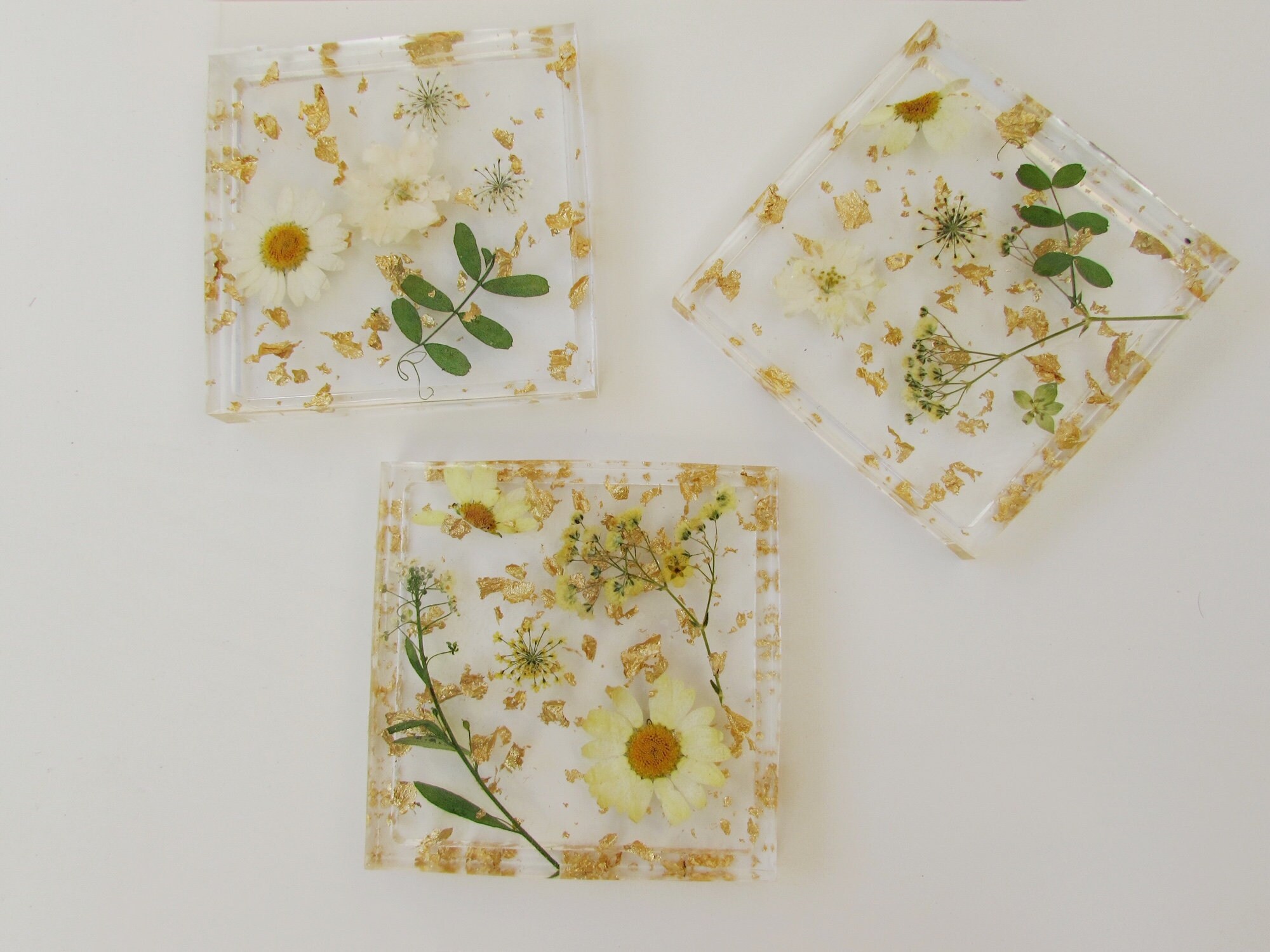 Floral Coasters Etsy