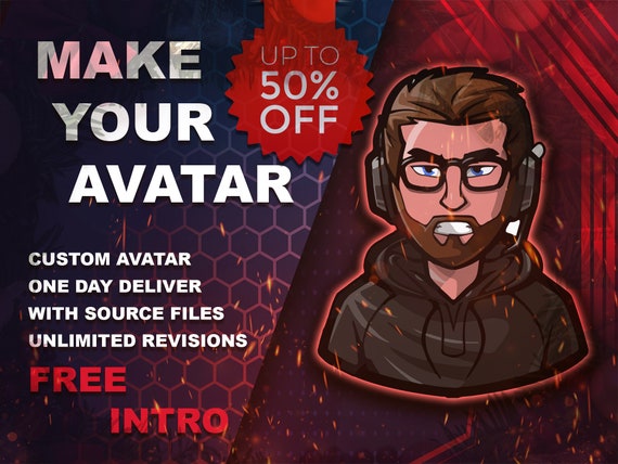 I Will Create Your Gaming Avatar Modern Mascot Cartoon - Etsy