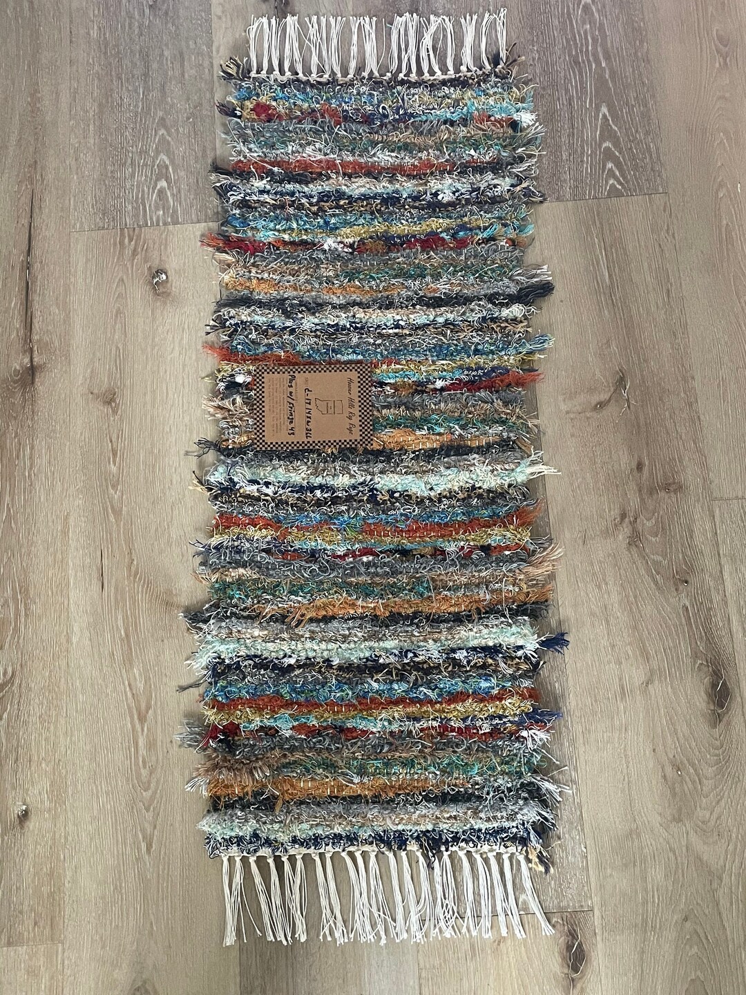 Handwoven Amish Rag Rug 36 X 14 Etsy