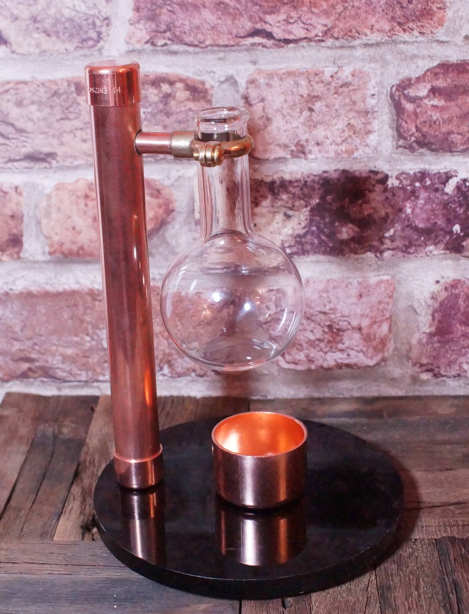 Copper Oil Burner / Aromatherapy Essential Oils Burner / Glass Etsy