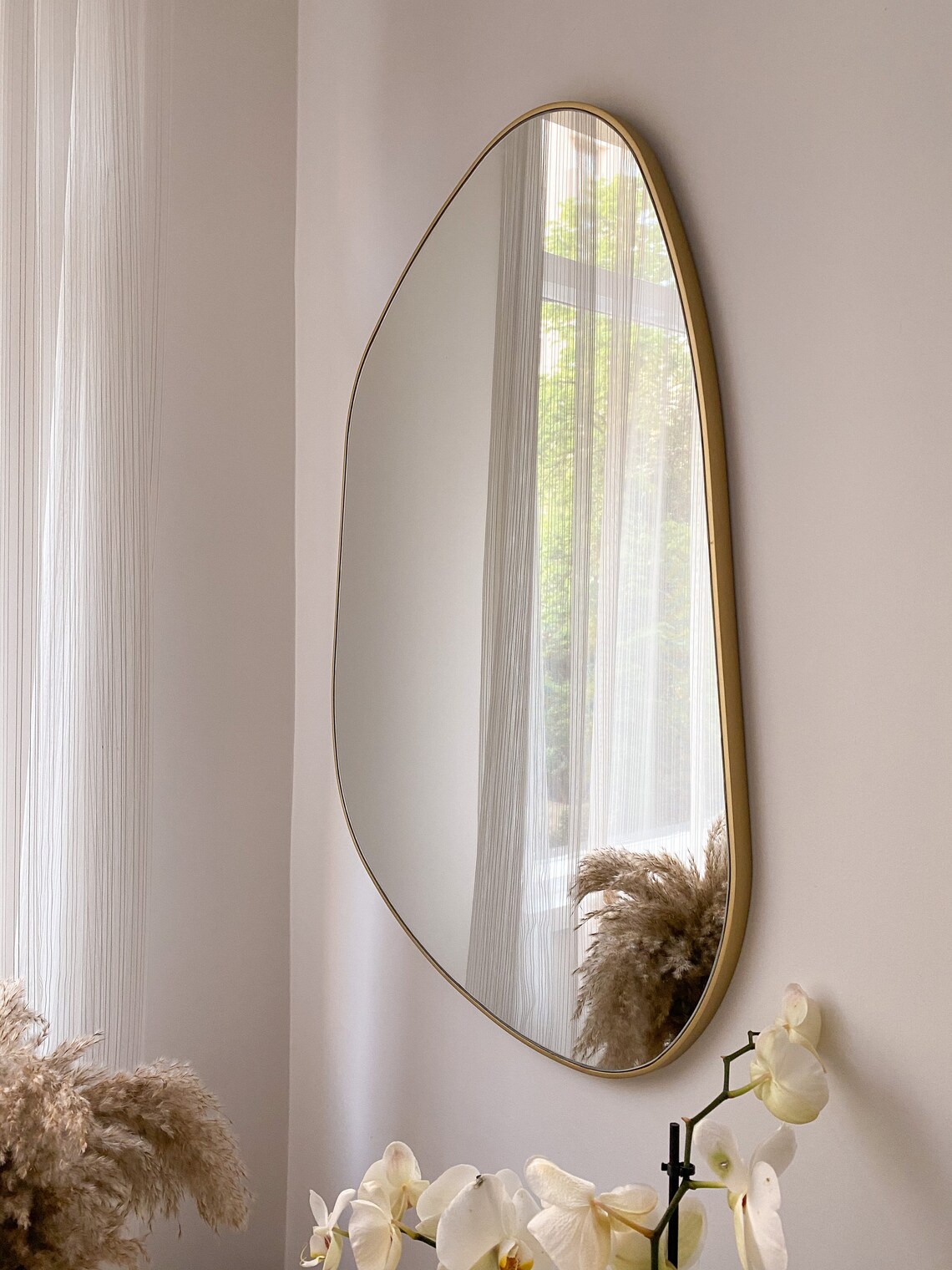 Aesthetic Design Asymmetric Mirror Asymmetrical Mirror Etsy