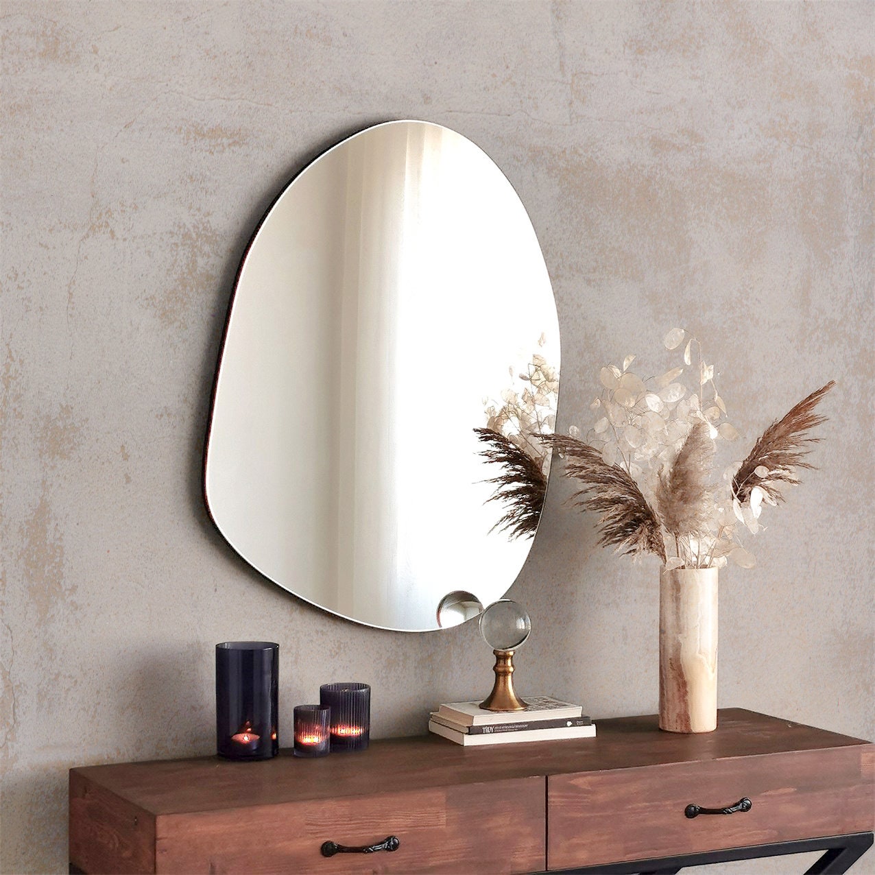 Cloud Mirror Asymmetrical Mirror Aesthetic Design Asymmetric | Etsy