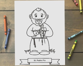 St. Nicholas Coloring Page for Catholic Kids Digital | Etsy