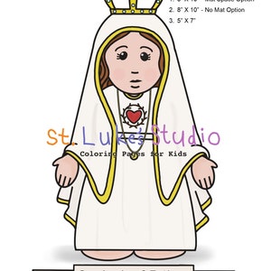 Our Lady of Fatima Coloring Pages &amp; Printable Photos for Catholic Kids ...