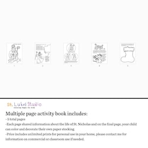 St. Nicholas, the True Story Coloring and Learning Book for Catholic ...
