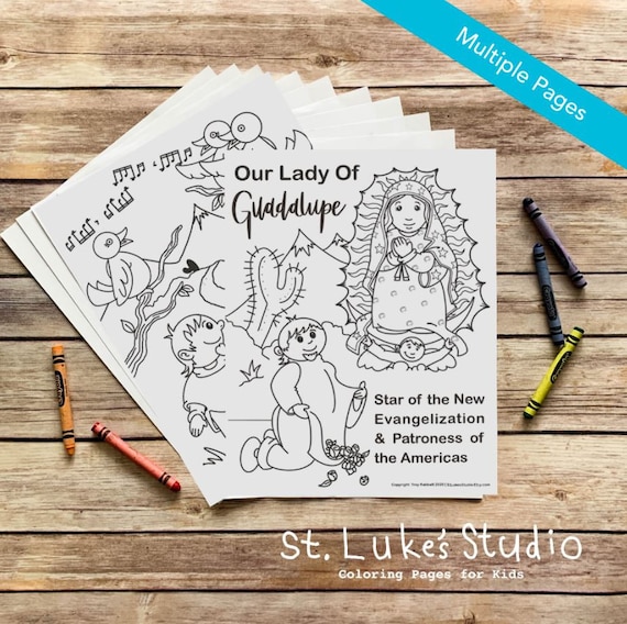 Our Lady of Guadalupe Coloring and Learning Book for Catholic - Etsy