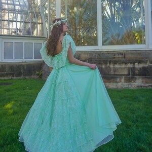 White and mint green dress deals