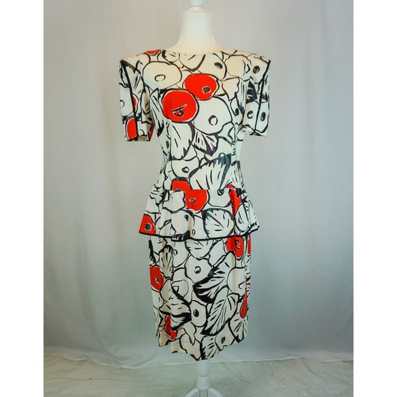 1980’s/1990’s Morton Myles Mod Artistic Pattern R… - image 1