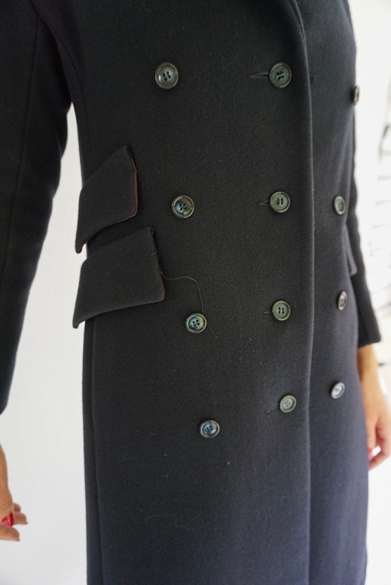 1960’s Navy Long Coat/Winter Fashion Coat/Winter … - image 8