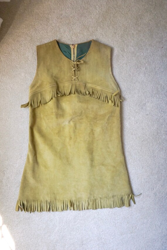 Dents Leather 1960's Vintage Dress