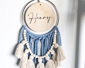 Kids Named tassel wall hanging dreamcatcher