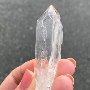 Colombian Lemurian Quartz Point with Hematite - Crystal Healing