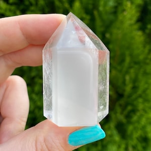 Grey Lithium Quartz high quality crystal polished point from Bahia,Brazil