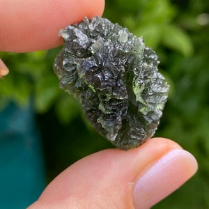 11.14g Rare Moldavite hegdehog tektite from Dolni Chrastany, Czech Republic