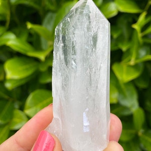 Colombian Lemurian Quartz Crystal Point: High Vibration Healing Stone
