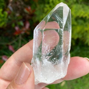 Colombian Lemurian Quartz Crystal Point: High Vibration Healing Stone
