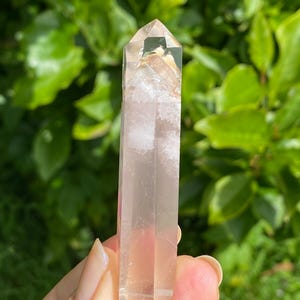 Beautiful rare pink Lithium Quartz point from Bahia,Brazil