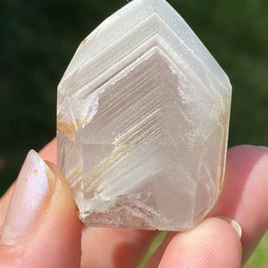 Rare Beige Lithium Quartz Phantom Point - Bahia, Brazil