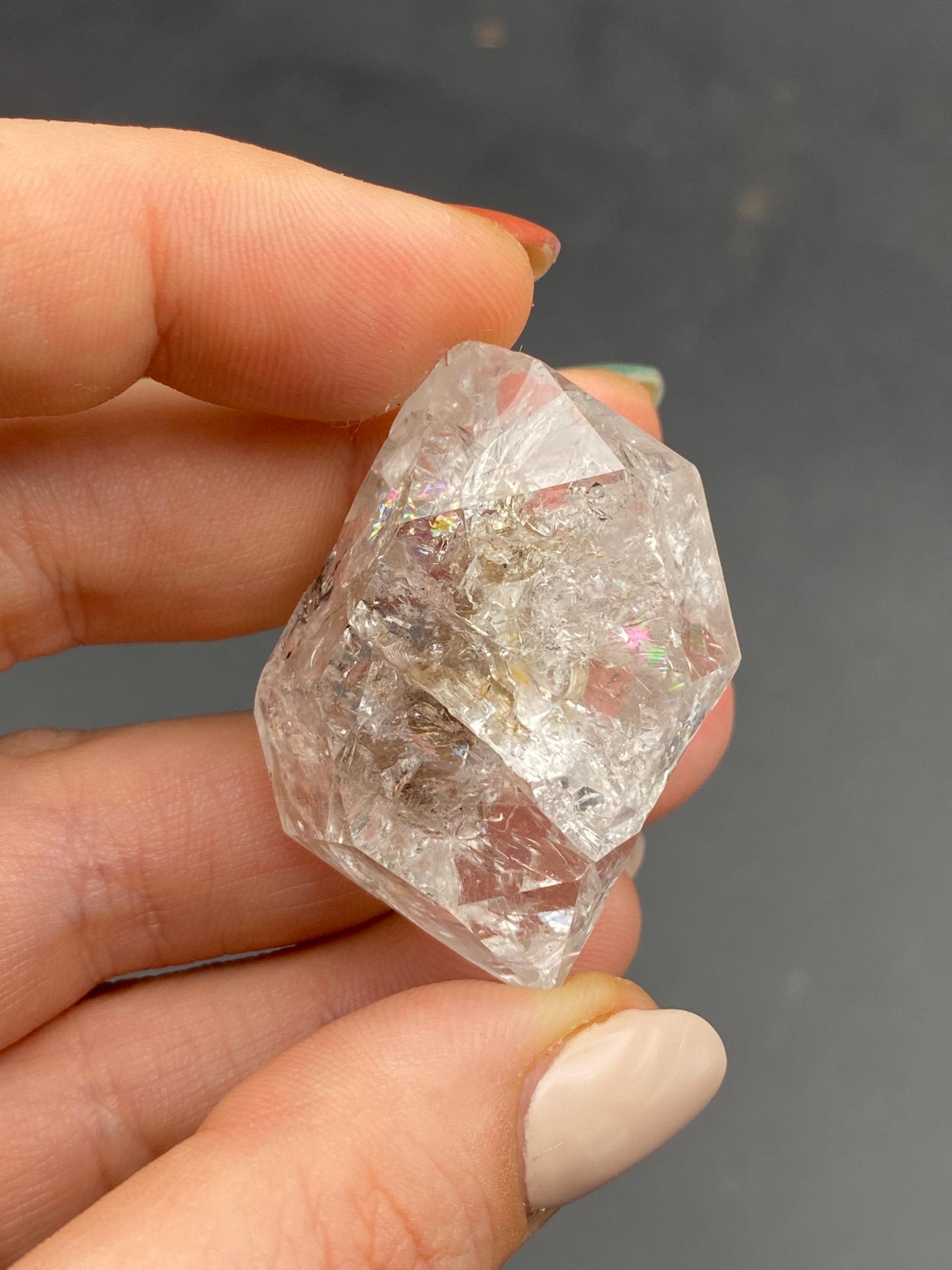 23.4g 本物のハーキマーダイヤモンド、Ace of Diamonds 鉱山