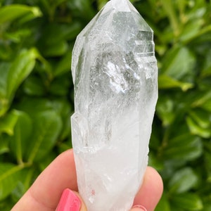 Colombian Lemurian Quartz Crystal Point: High Vibration Healing Stone