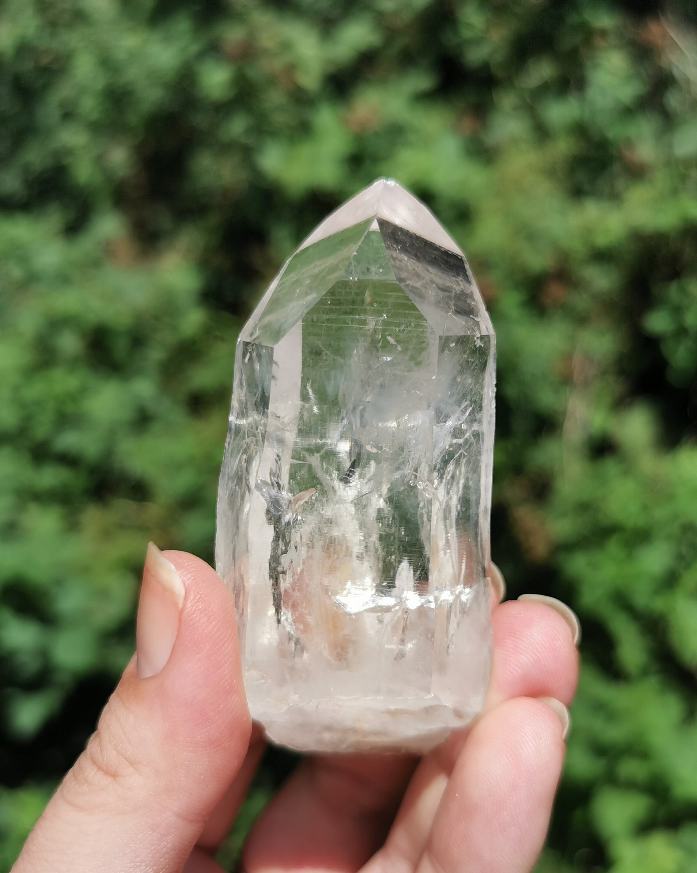 コロンビア産レムリアンクォーツクリスタルポイント：レインボーダウ