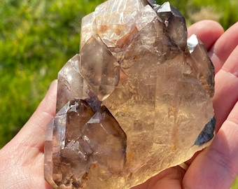 ブラジル、ミナスジェライス産の天然シトリンとトルマリン - Etsy 日本