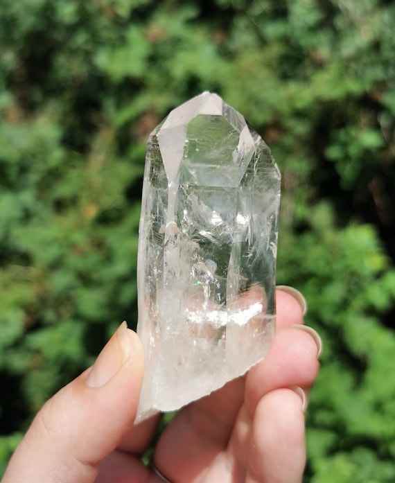 コロンビア産レムリアンクォーツクリスタルポイント：レインボーダウ