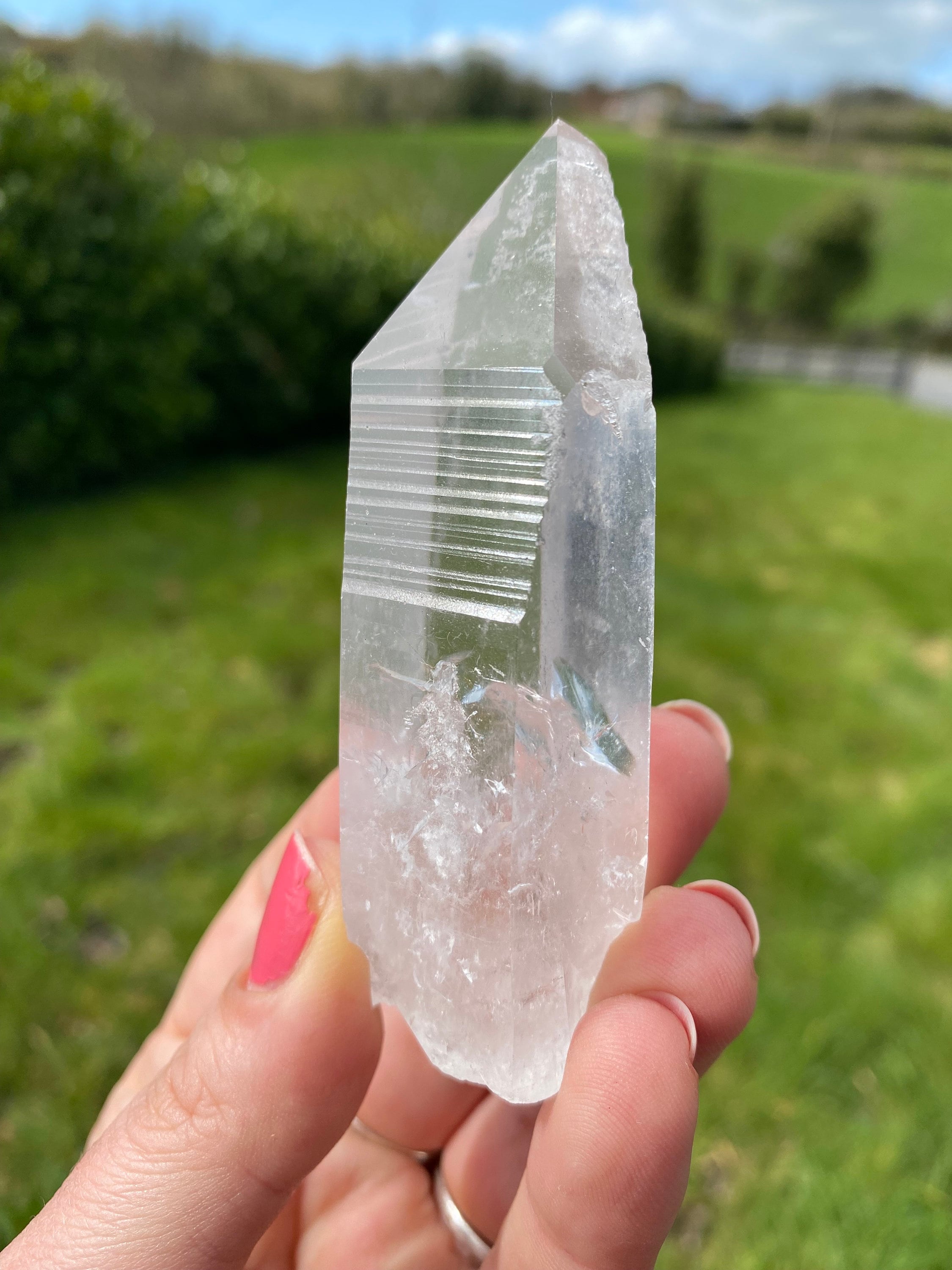 Real Lemurian Seed Quartz Crystal From Serra Do Cabral, Minas