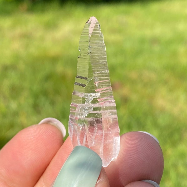 AAA Peñas Blancas Colombian Lemurian Blade of Light optical clear laser wand from Bayoca, Colombia