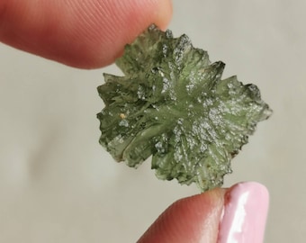 Spikey rare Besednice Jezkovna Hedgehog undamaged Moldavite from Czech Republic