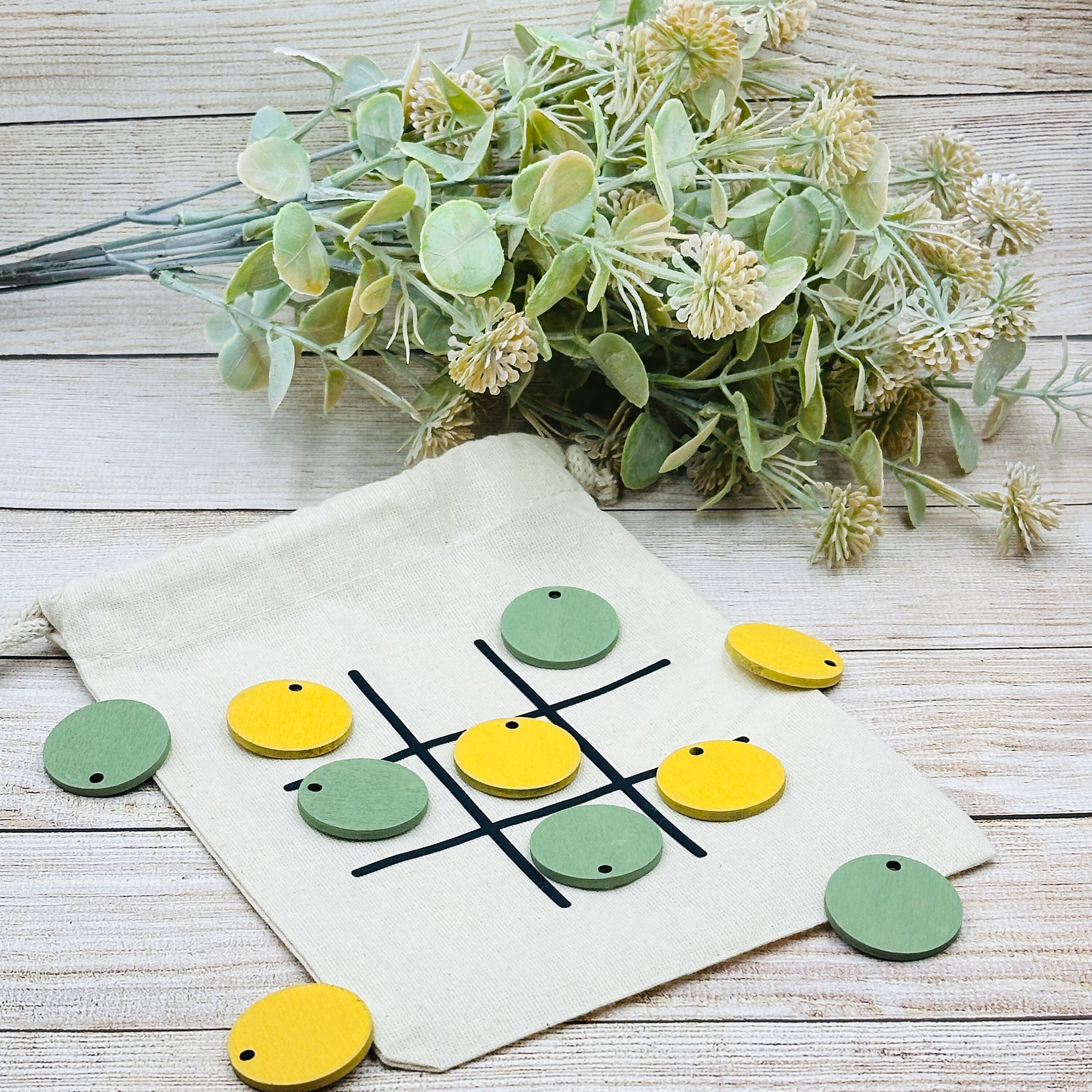 Classico Gioco In Legno Xo Tic Tac Toe - Divertimento Per Tutte Le Età