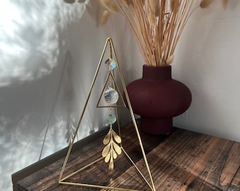 Dreieck Kristall Suncatcher, Prisma Regenbogen Maker, Home Decor-Cole