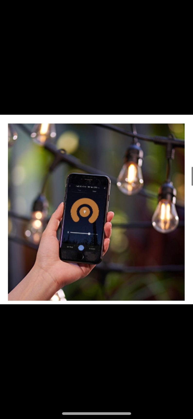 Outdoor Festoon Smart Warm White LED Lights WIFI App Control Etsy